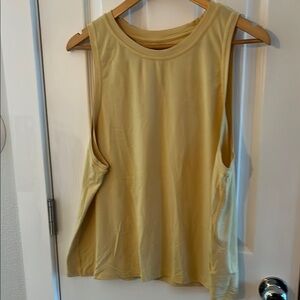 Athleta Gold Sleeveless Muscle Tee